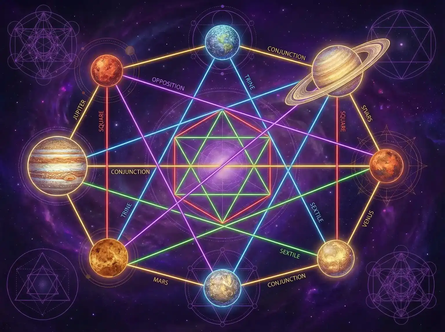 行星相位解读 - 我要爱爱 | 占星学进阶