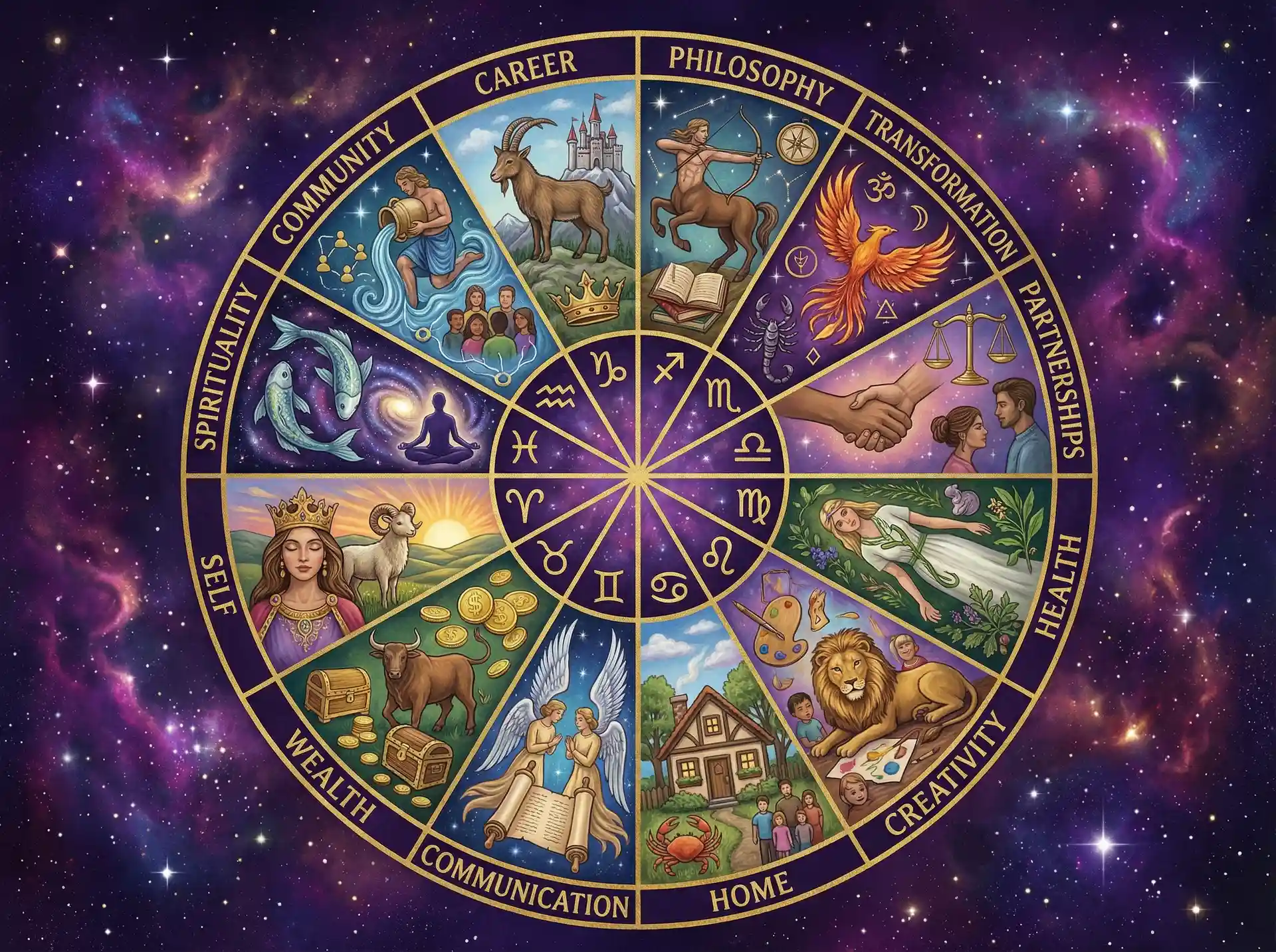 十二宫位解析 - 我要爱爱 | 占星学知识